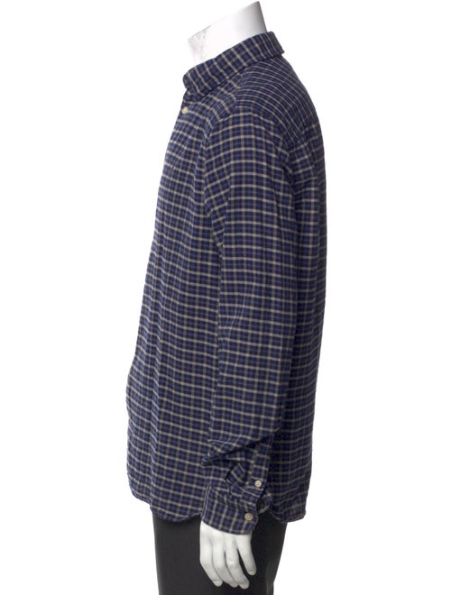 AllSaints Plaid Print Long Sleeve Shirt