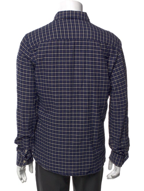 AllSaints Plaid Print Long Sleeve Shirt