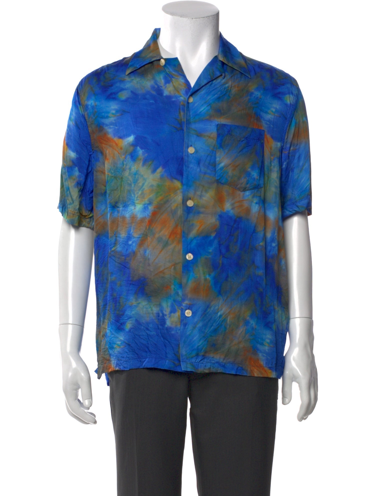 AllSaints Floral Print Short Sleeve Shirt