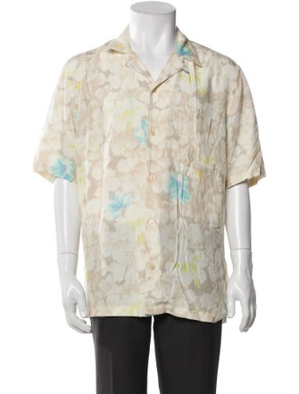 AllSaints Floral Print Short Sleeve Shirt