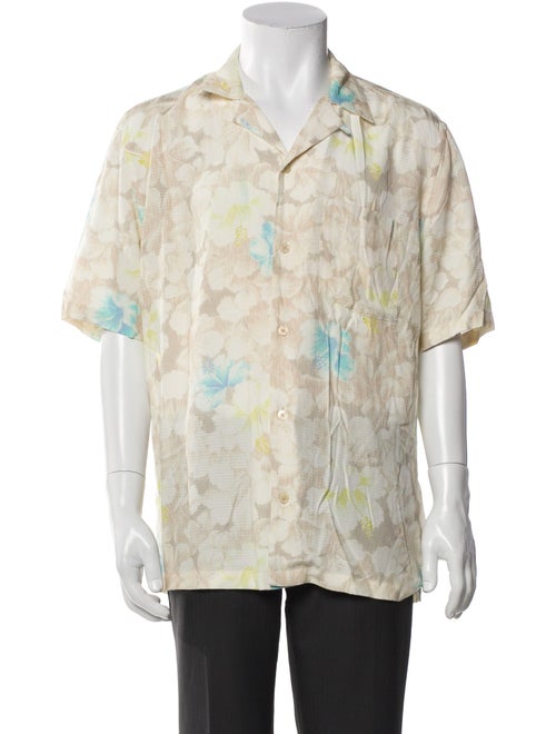 AllSaints Floral Print Short Sleeve Shirt