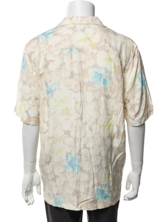 AllSaints Floral Print Short Sleeve Shirt