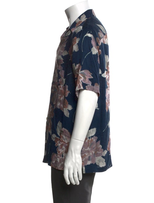 AllSaints Floral Print Short Sleeve Shirt
