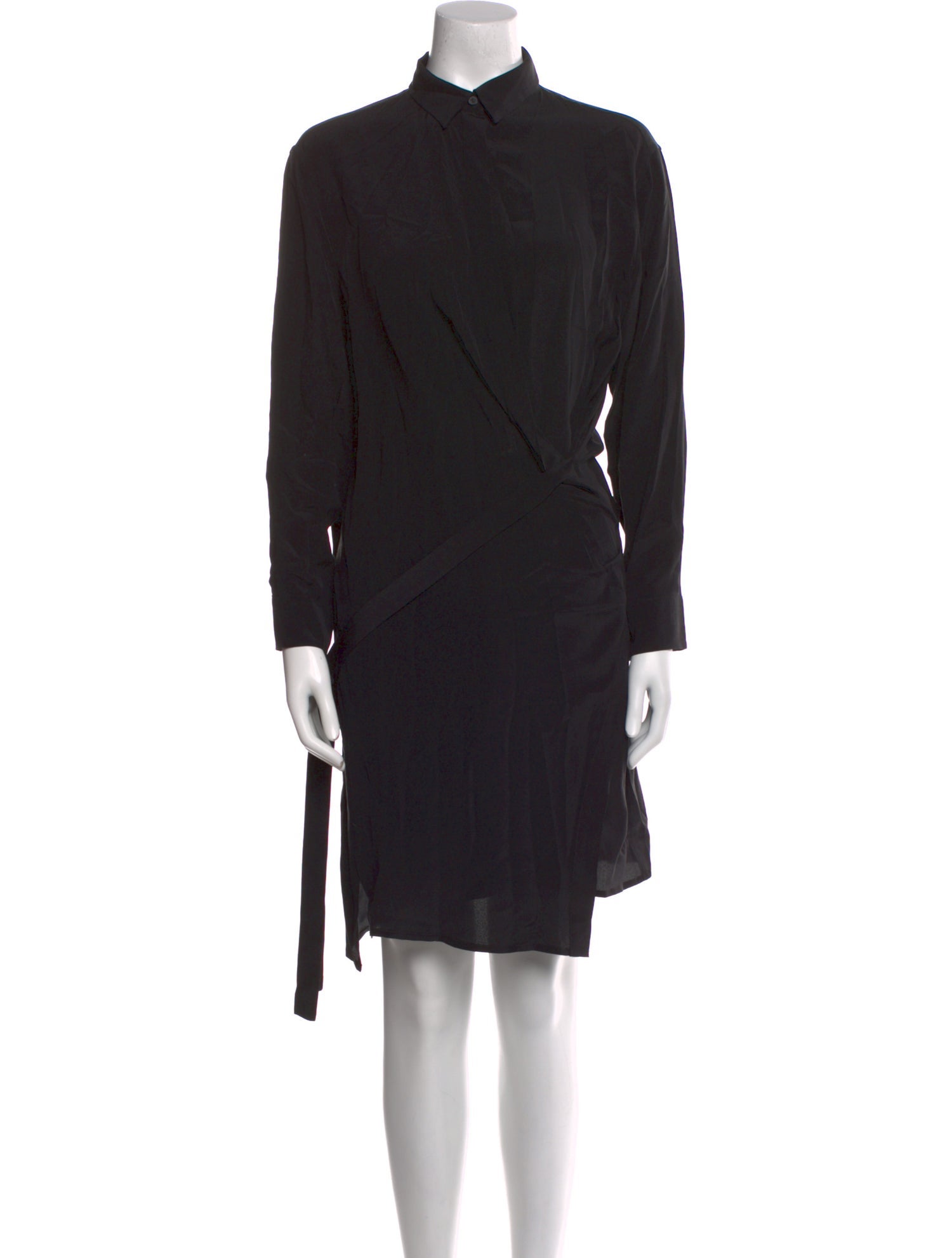 AllSaints Silk Midi Length Dress