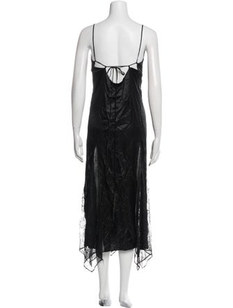 AllSaints V-Neck Long Dress