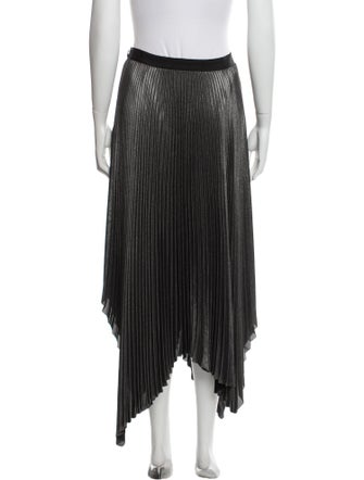 AllSaints Pleated Accents Midi Length Skirt