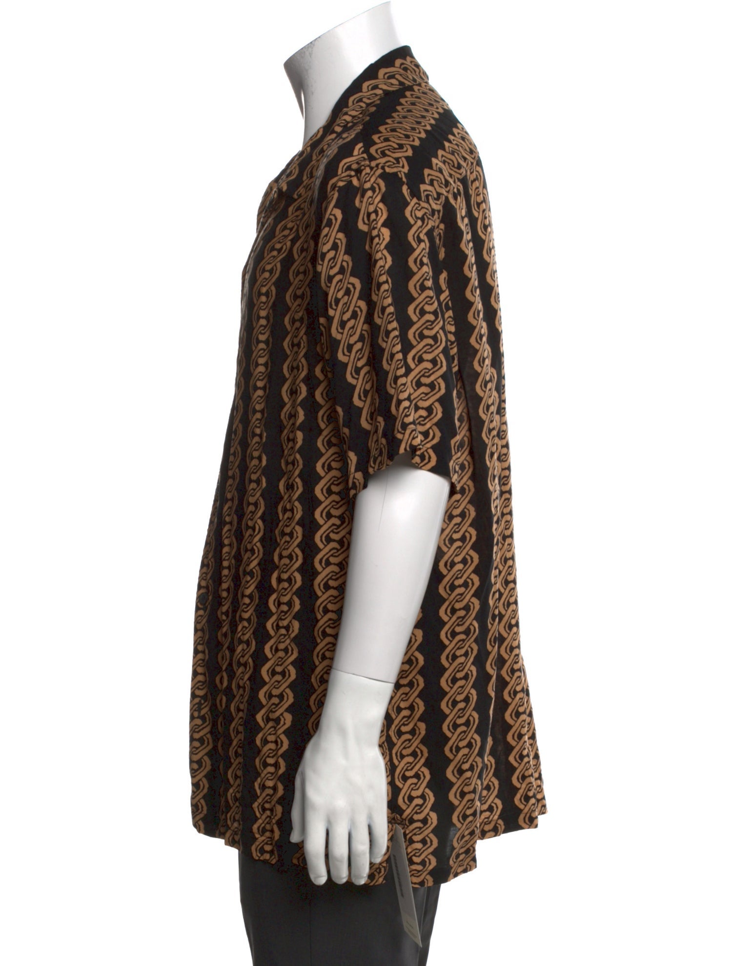 AllSaints Printed Three-Quarter Sleeve Shirt