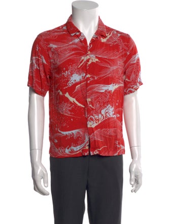 AllSaints Printed Short Sleeve Shirt