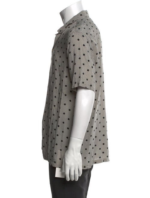 AllSaints Polka Dot Print Short Sleeve Shirt