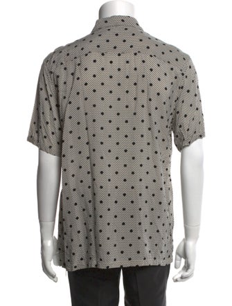 AllSaints Polka Dot Print Short Sleeve Shirt