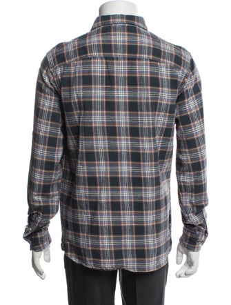 AllSaints Plaid Print Long Sleeve Shirt