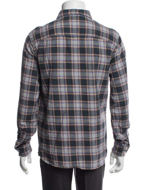 AllSaints Plaid Print Long Sleeve Shirt