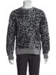 AllSaints Wool Animal Print Pullover