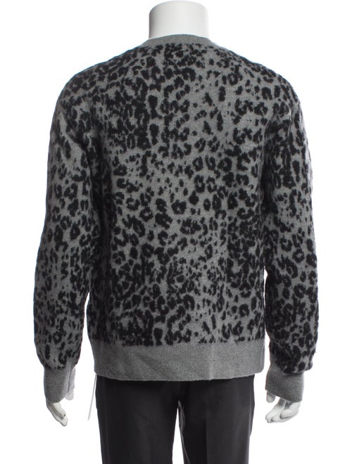 AllSaints Wool Animal Print Pullover