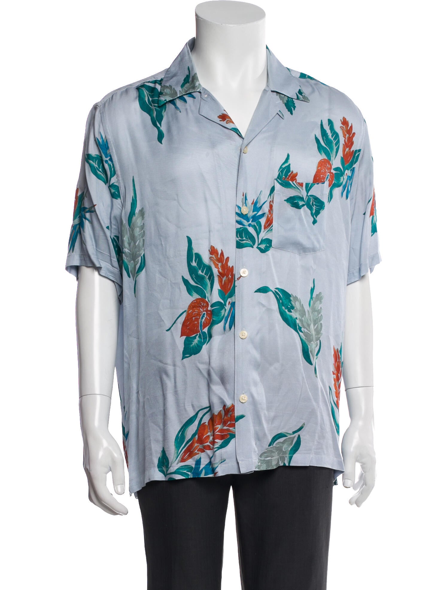 AllSaints Graphic Print Short Sleeve Shirt