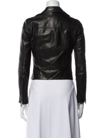 AllSaints Lamb Leather Biker Jacket