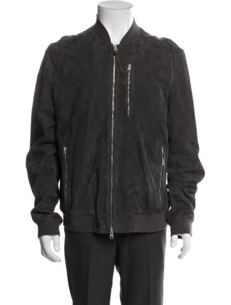 AllSaints Suede Bomber Jacket