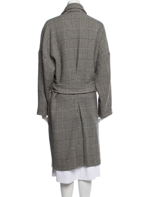AllSaints Wool Houndstooth Print Peacoat