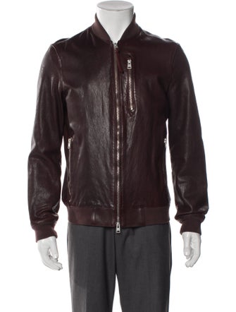 AllSaints Leather Bomber Jacket