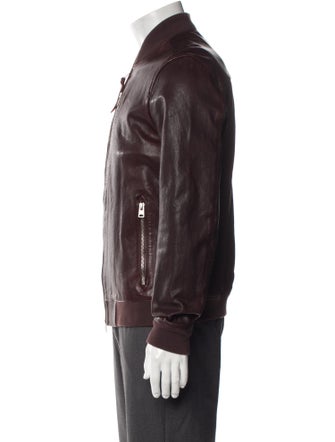 AllSaints Leather Bomber Jacket
