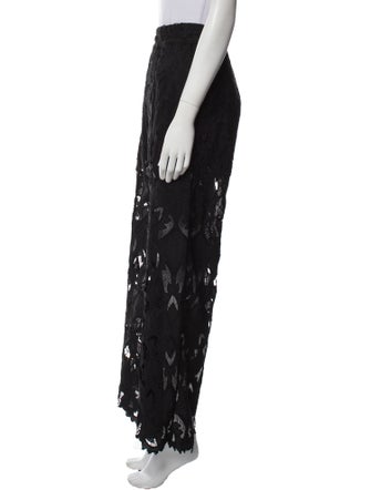 AllSaints Lace Pattern Wide Leg Pants