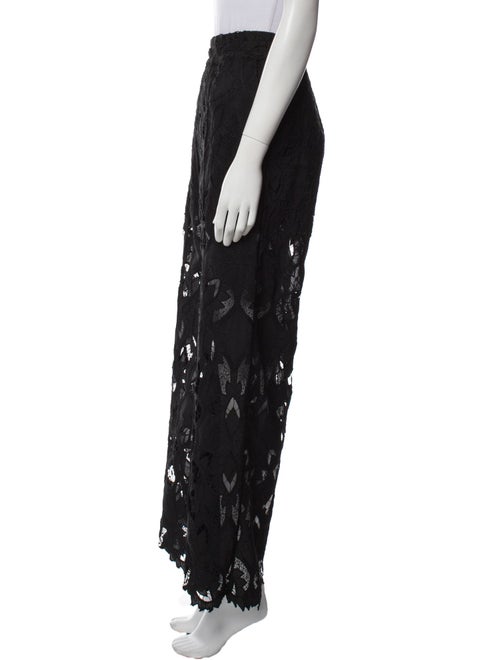 AllSaints Lace Pattern Wide Leg Pants