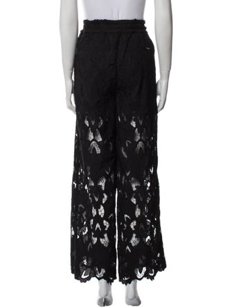 AllSaints Lace Pattern Wide Leg Pants