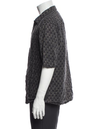 AllSaints Printed Three-Quarter Sleeve Shirt