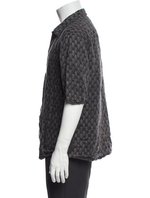 AllSaints Printed Three-Quarter Sleeve Shirt