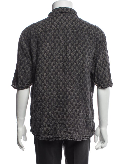 AllSaints Printed Three-Quarter Sleeve Shirt