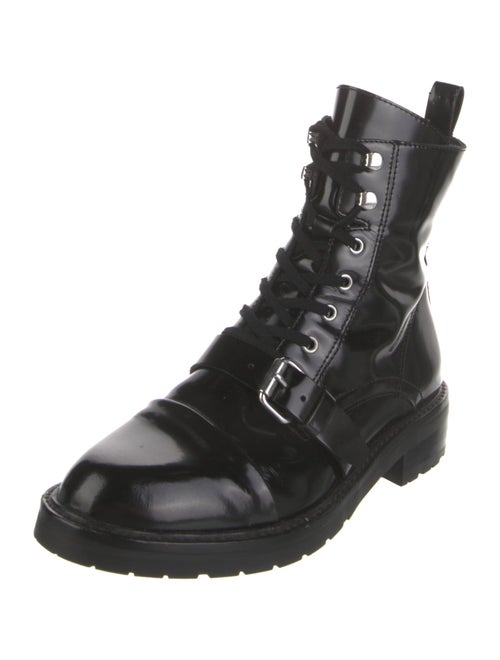 AllSaints Patent Leather Combat Boots