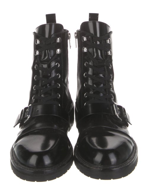 AllSaints Patent Leather Combat Boots