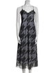 AllSaints Printed Midi Length Dress