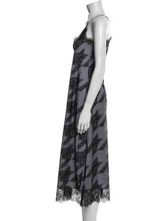 AllSaints Printed Midi Length Dress