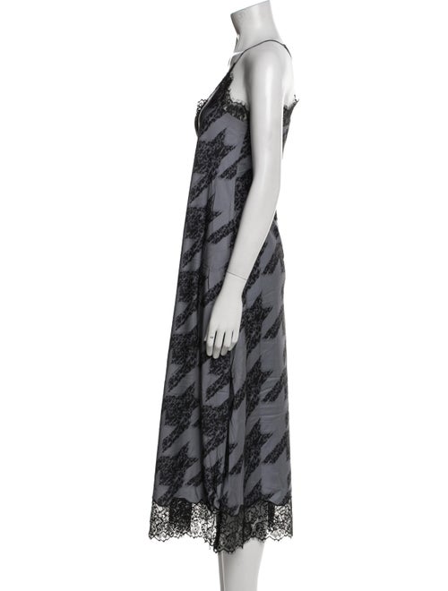 AllSaints Printed Midi Length Dress