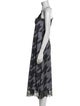 AllSaints Printed Midi Length Dress