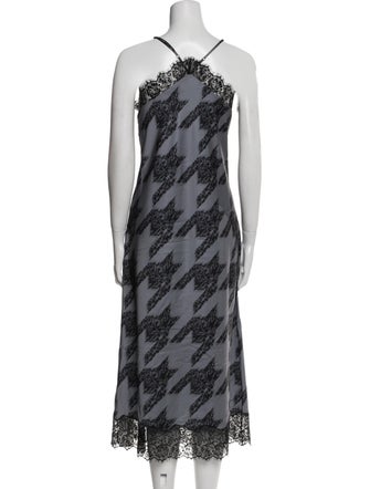 AllSaints Printed Midi Length Dress