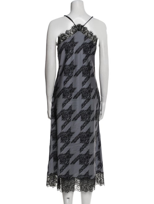 AllSaints Printed Midi Length Dress