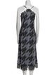 AllSaints Printed Midi Length Dress