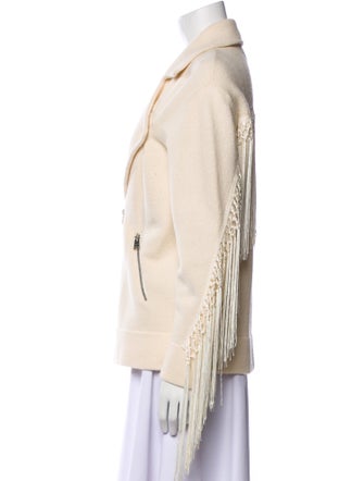 AllSaints Merino Wool Biker Jacket