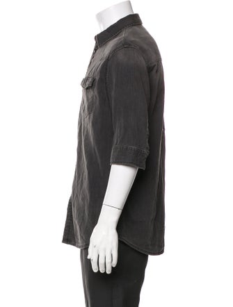AllSaints Three-Quarter Sleeve Denim Shirt