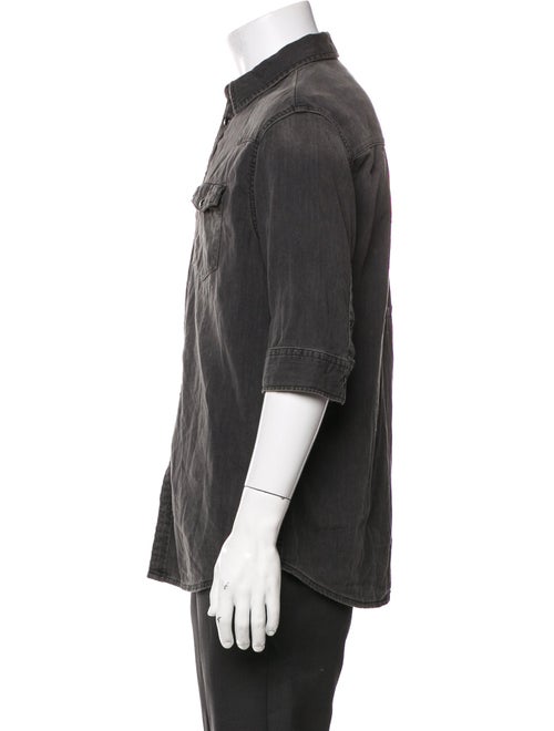 AllSaints Three-Quarter Sleeve Denim Shirt