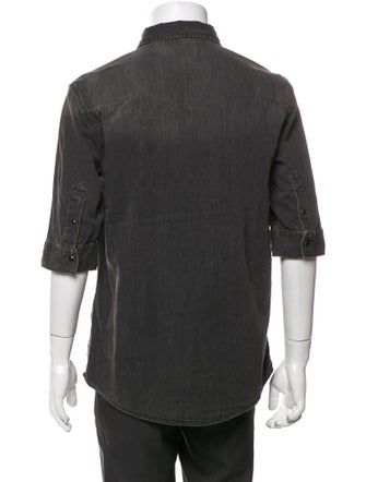 AllSaints Three-Quarter Sleeve Denim Shirt