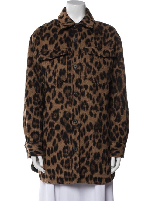 AllSaints Animal Print Coat