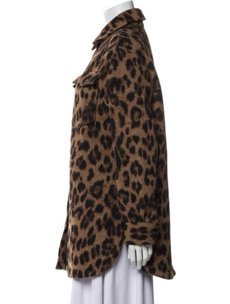 AllSaints Animal Print Coat