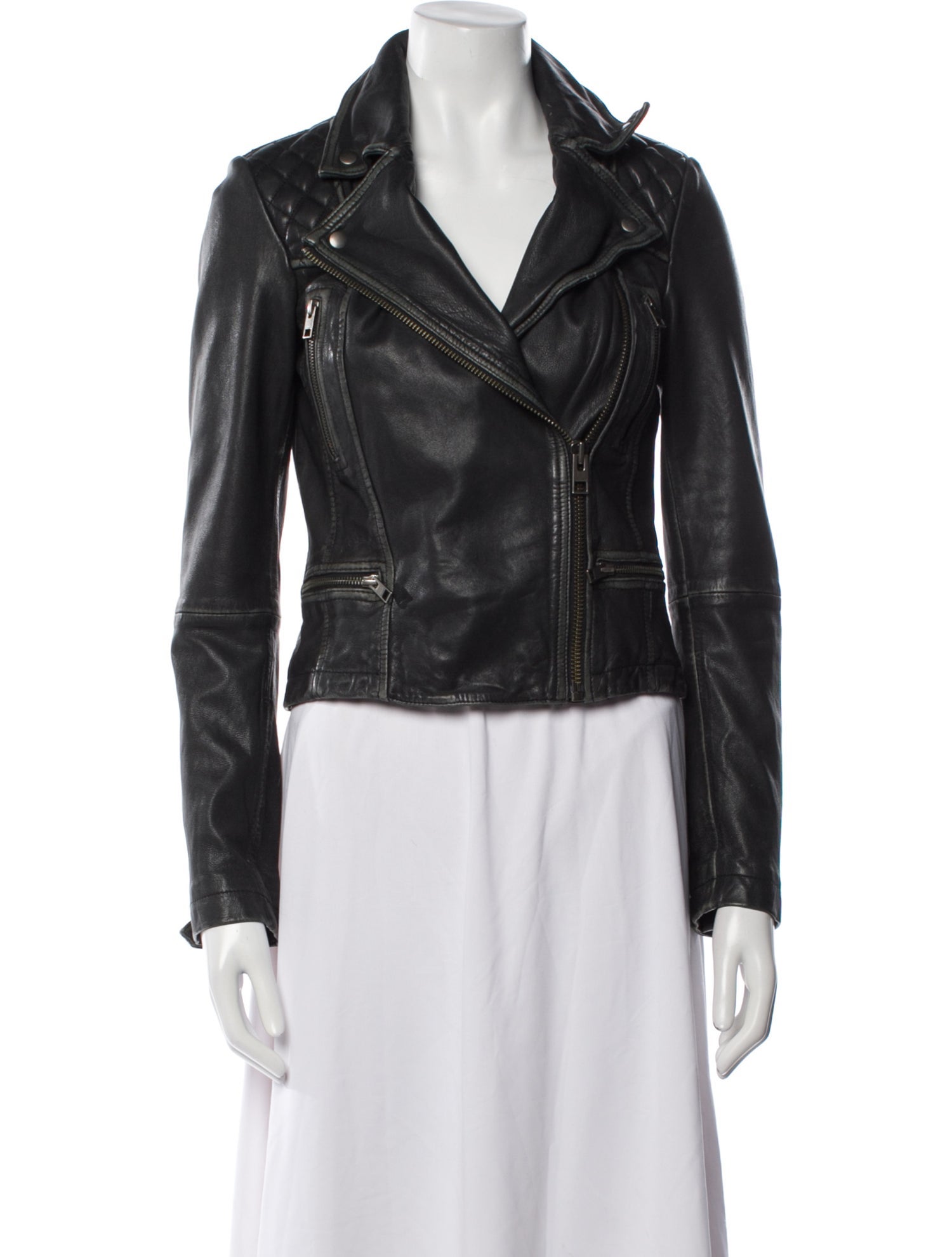 AllSaints Leather Biker Jacket