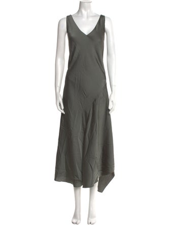 AllSaints V-Neck Long Dress