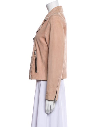 AllSaints Lamb Leather Biker Jacket