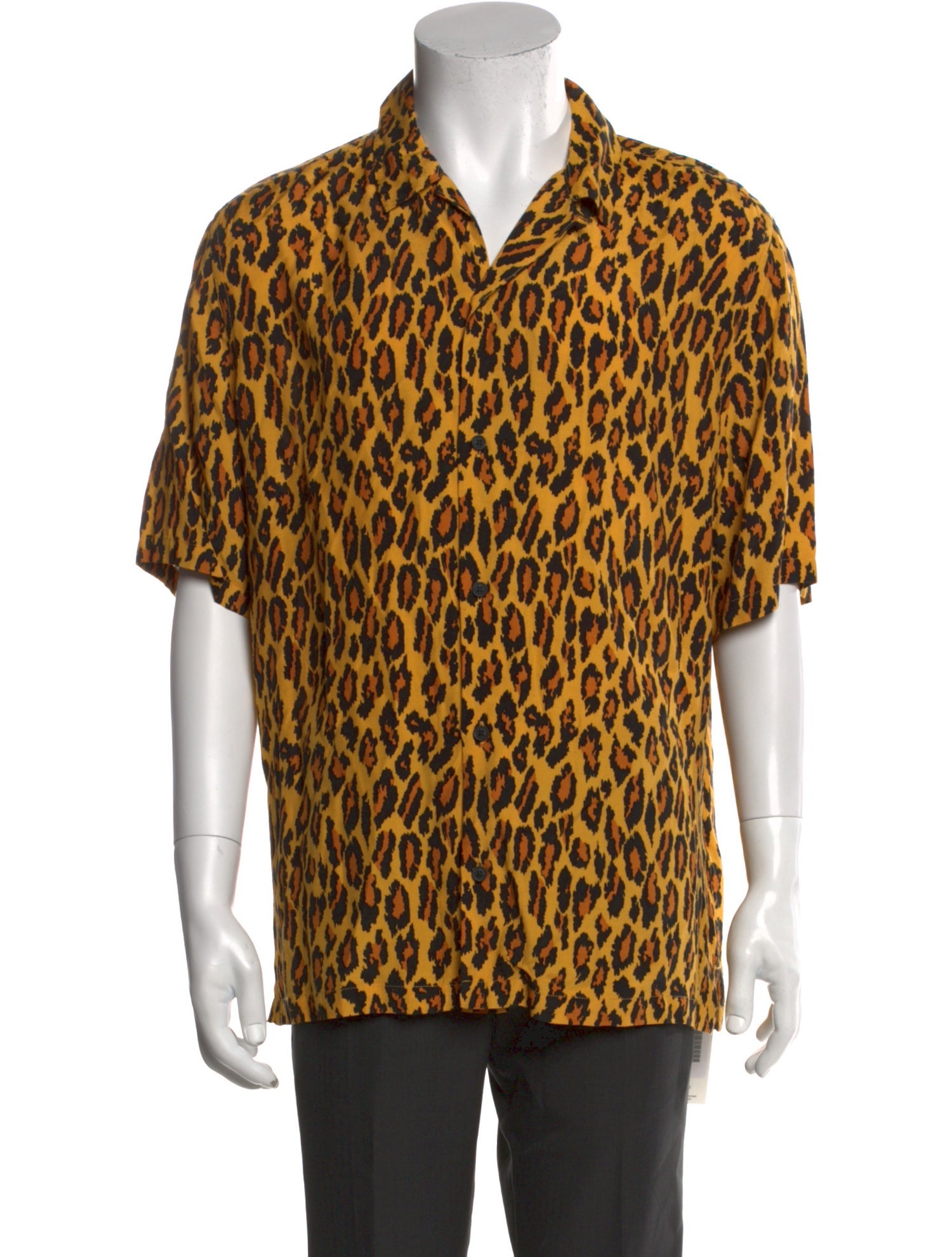 AllSaints Animal Print Short Sleeve Shirt