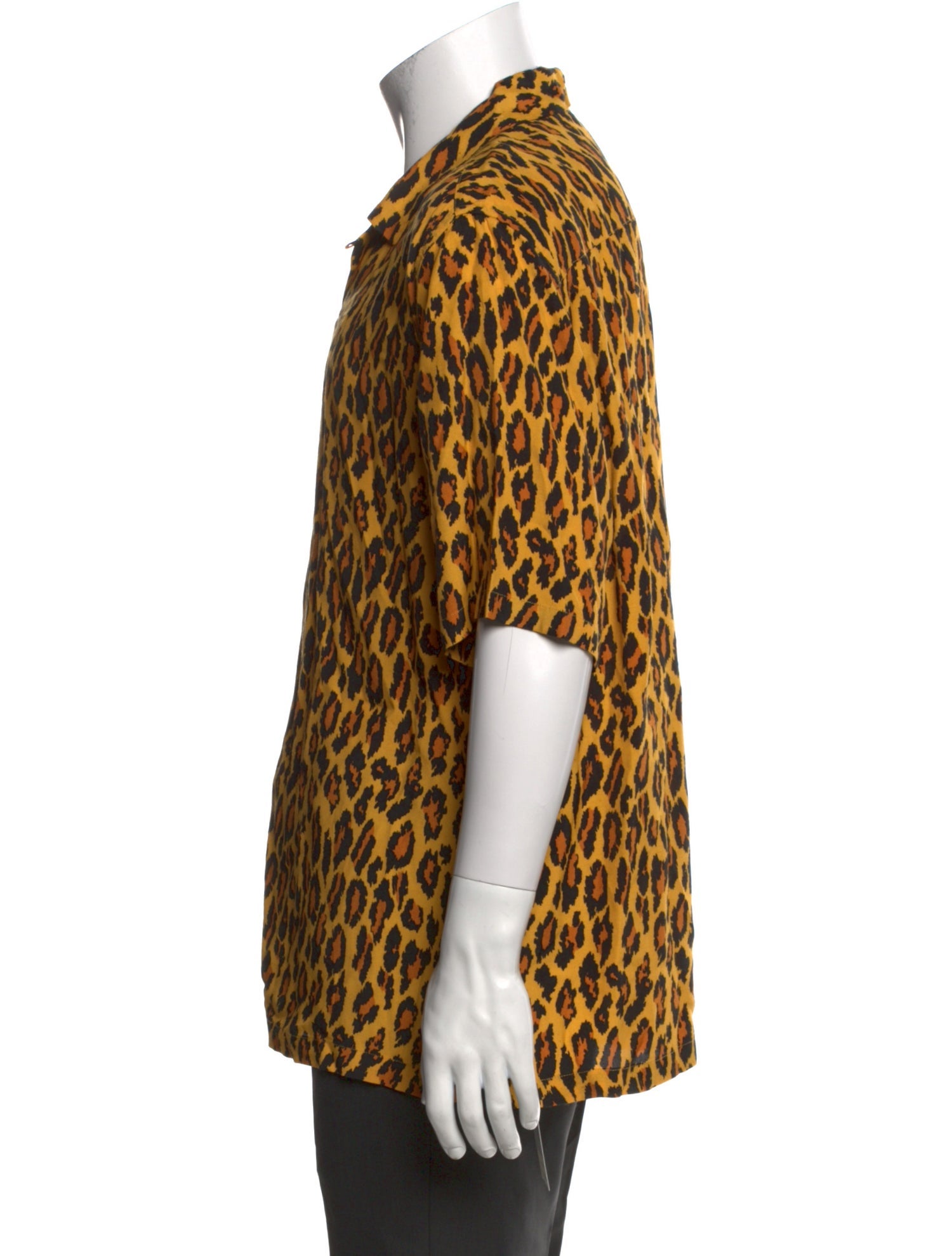 AllSaints Animal Print Short Sleeve Shirt